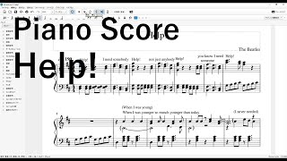 Piano Score "Help!"