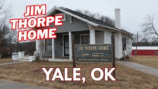 Jim Thorpe's Home & the Grave of Jim Thorpe, Jr. - Yale & Cushing, Oklahoma