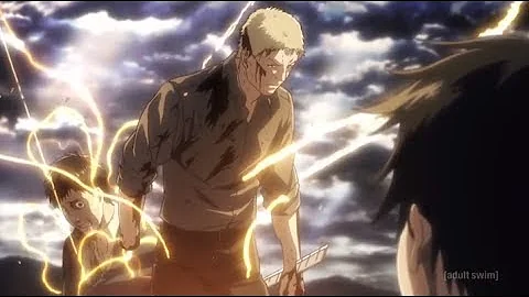 Attack on Titan Bertholdt Reiner Reveal Armored Colossal Titan (English Dubbed)