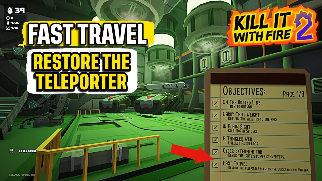 Быстрое перемещение — восстановление телепорта между мостом и ангаром. Краткое руководство по Kil...
