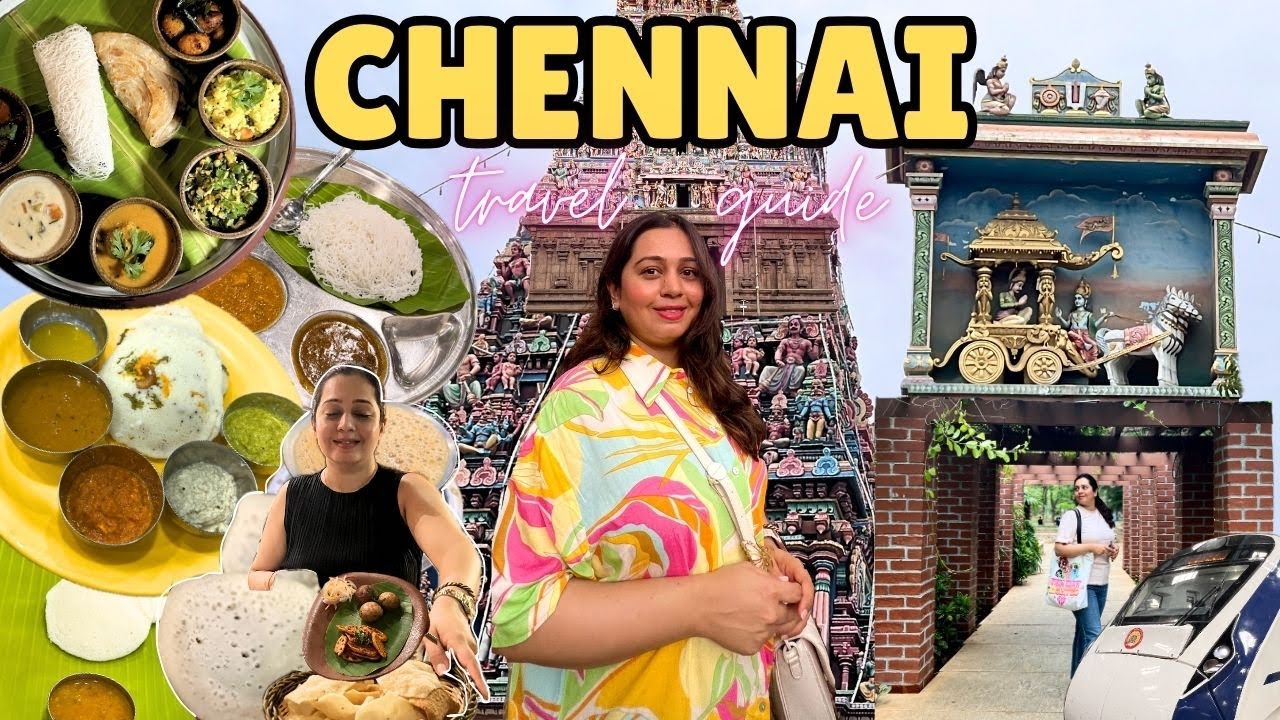 CHENNAI vlog ~ BEST Chennai Food, Chettinad Thali, Tourist Places, Biggest Mall, Heritage Taj Hotel
