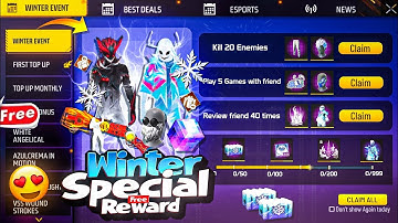 উইন্টার ইভেন্ট🔥থেকে ফ্রিতে নিতে পারবে  || WINTER EVENT FREE FIRE || FREE FIRE UPCOMING UPDATE