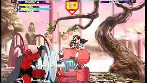 MvC2 Online (360): Brett (MST) vs ComboMaster7 (Mag/Psy/Aku) 48 .:3.2.10:.