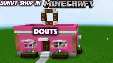 How to build a donut shop in Minecraft🍩