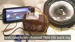 How to make Speaker (Louder) !! Make Audio amplifier single transistor 