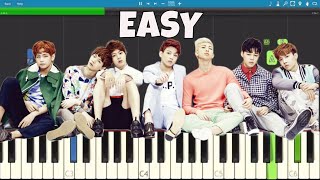 Video thumbnail of "BTS (방탄소년단) 'DNA' EASY Piano Tutorial - How To Play DNA"