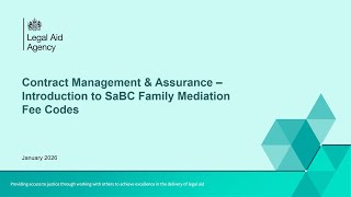 Submit a Bulk Claim (SaBC) mediation fee codes webinar