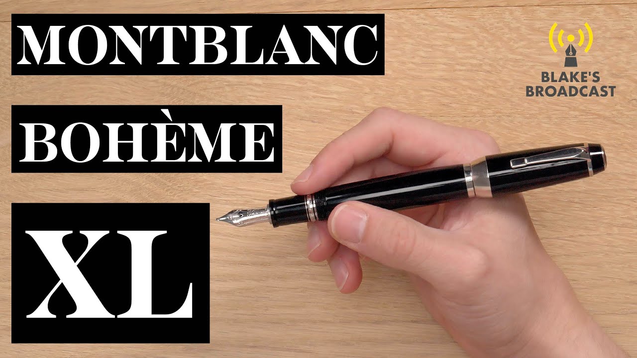 Обзор перьевой ручки Montblanc Bohème XL с выдвижным пером (4K)