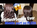 Flattest Sewin Ever🤩| Middle Part Sewin x Body Curls| Kay Curls With A Twist