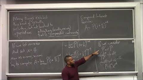 Math 391 Lecture 6 - Continuous compounding and Exact Equations