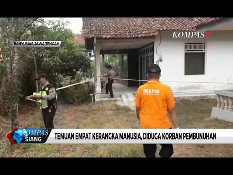 Temuan Empat Kerangka Manusia di Banyumas Diduga Korban Pembunuhan