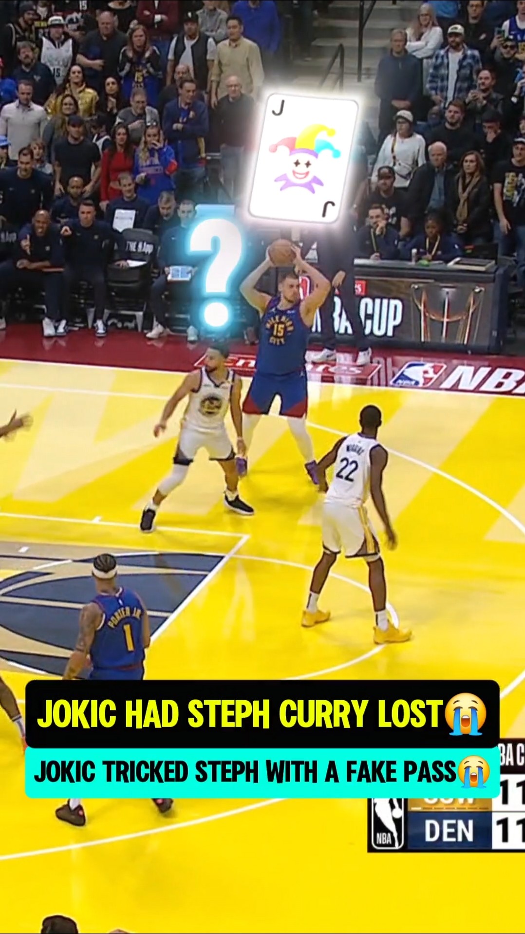 Jokic had Steph Curry LOST!?