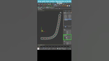 Mastering Array Functionality in 3Ds Max: Creating and Manipulating Chains #shorts #3dsmax #tips