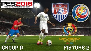 Copa América Centenario Simulation | Group A, Fixture 2 | United States vs. Costa Rica