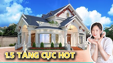[HOT] BIỆT THỰ 1 TẦNG GÁC LỬNG KIẾN TRÚC TÂN CỔ ĐIỂN MÁI THÁI NÔNG THÔN ĐẸP | Kiến trúc Achi