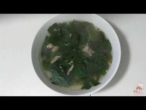 Video Canh rau ngót thịt băm | Minced meat katuk soup | 다진... - youtube