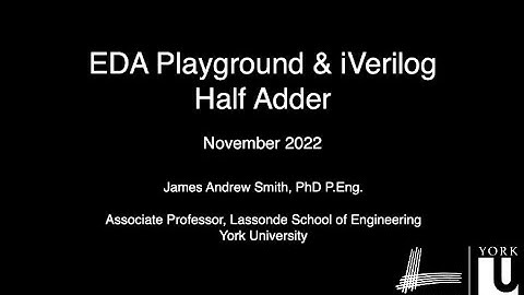 Half Adder on EDA Playground