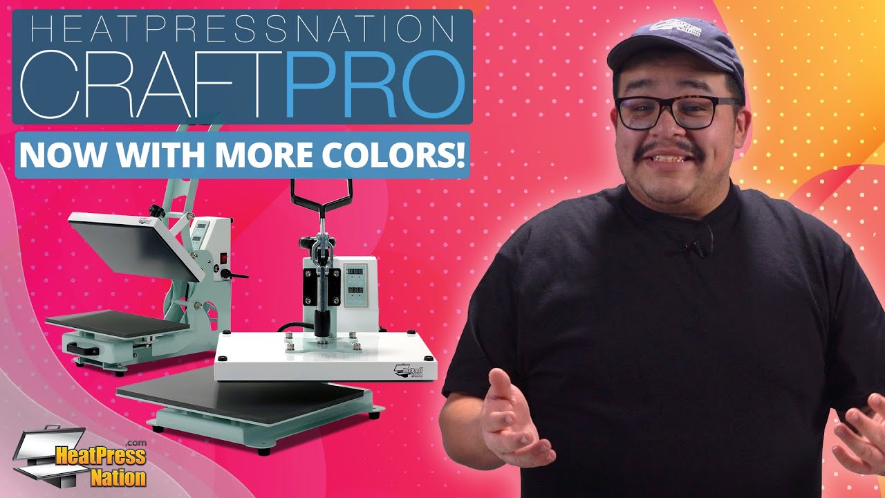 HEAT PRESS NATION CRAFTPRO PINK HEAT PRESS UNBOXING AND REVIEW: MY HUSBAND  SURPRISED ME! 