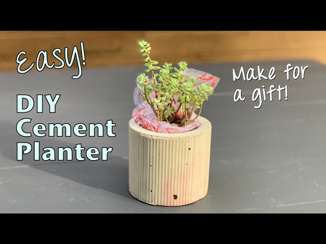 Make A Silicone Mold For A DIY Cement Planter From An Existing