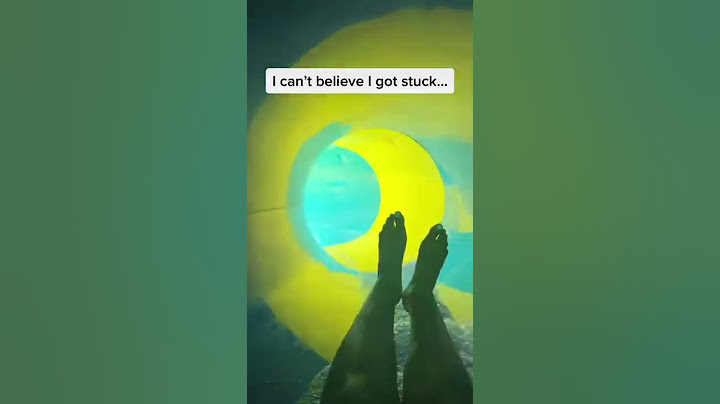 I got STUCK in a waterslide #shorts #waterslide