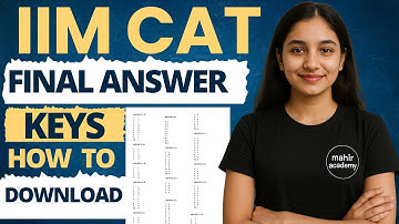iim cat final answer key | cat answer key 2025 | how to check cat final answer key
