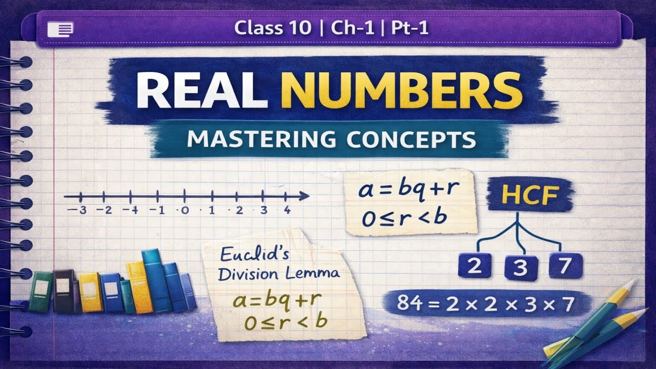 Class 10 | Ch-1 | Pt-1 | REAL NUMBERS | MASTERING CONCEPT with Examples