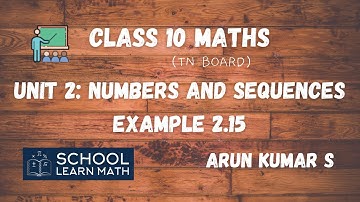 Class 10 Maths | Example 2.15 | Numbers and Sequences