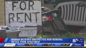Woman receives unexpected non-renewal notice from apartment