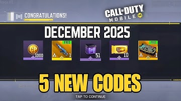 *NEW* CALL OF DUTY MOBILE 9 REDEEM CODES 2025 DECEMBER | CODM NEW CP REDEEM CODES 2025 DECEMBER