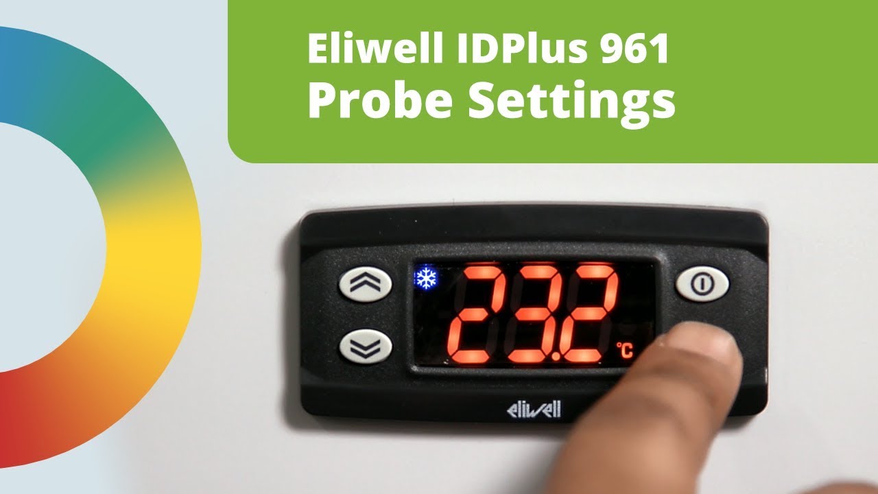 Eliwell IDPlus 971 elektronischer Kühlstellenregler inkl 2 Fühler 230 V 