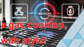 gas cooktop that can convert between natural gas or propane