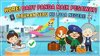 Serunya Belajar Naik Pesawat Bareng Kiki & Miumiu - Tips Bandara Anak - Baby Panda Game screenshot 1