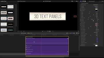 Expanding 3D Text Panels Tutorial for FCP X