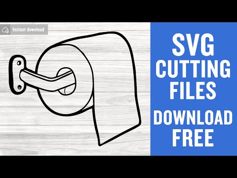 Toilet Paper Roll Svg Free Cutting Files for Silhouette Instant Download