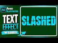 Learn Fast SLICE TEXT EFFECT in Illustrator