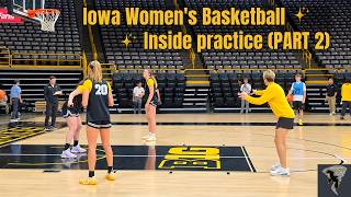 Full INSIDE LOOK: Iowa Women's Basketball practice (PART 2) | Rebounding, defense w/ Sean Sullivan, etc. Update