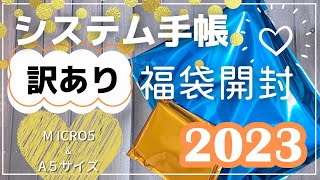 【アウトレット福袋】1冊1100円！訳ありシステム手帳を2冊購入｜マイクロ５とA５サイズ｜メモリストの福袋2023｜M５