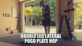 Double Leg Lateral Pogo Plate Hop