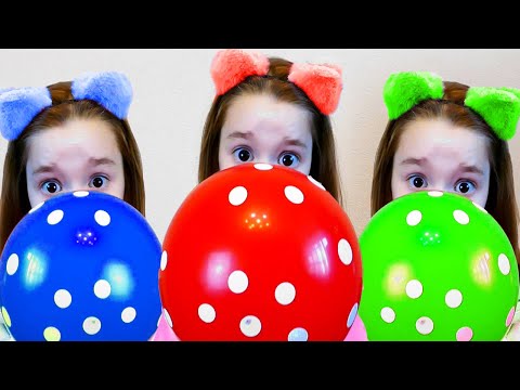 SoNikA Pretend Play with funny Balloons | Fun Kids Playtime with finger family
