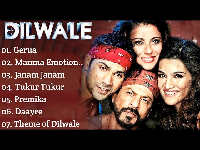 Dilwale movie All songs~Shahrukh Khan~kajol~Varun Dhawan~kriti Sanon~MUSICAL WORLD class=