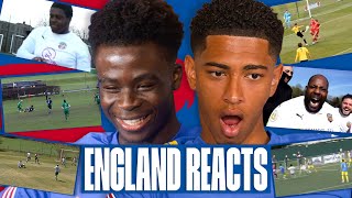 "Oh My God, WHAT A Goal!" 😲 Saka & Bellingham React To Incredible Grassroots Goals | England Reacts