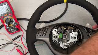 E46 M3 SMG Paddles wired for use with a HTG GCU via the E46 M3 SMG volute spring.