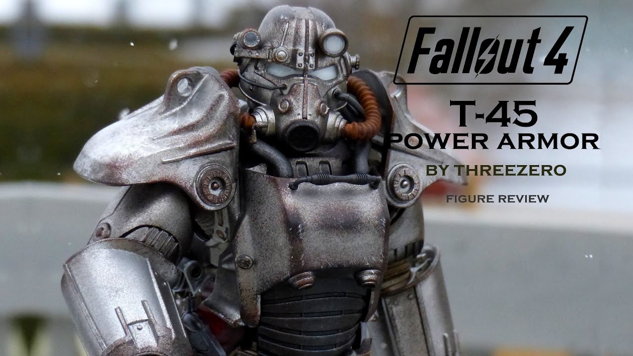 Fallout 4 T 45 Power Armor Figure By Threezero Review Unboxing Youtube