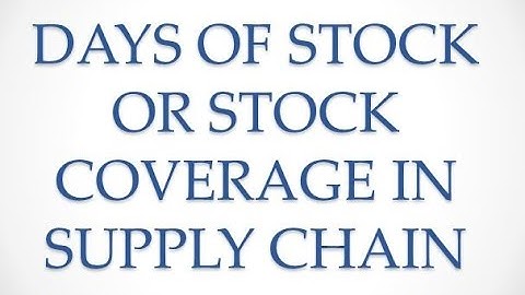 How to calculate Production coverage with available stock in Supply Chain via MS Excel