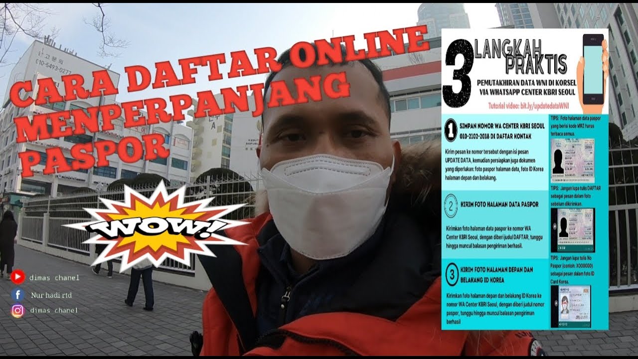 CARA MEMPERPANJANG ATAU SAMBUNG PASPOR LIWAT ONLINE WAHTSAP DI KBRI