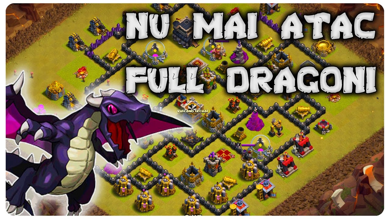 Nu mai atac full dragoni | Clash of Clans Romania