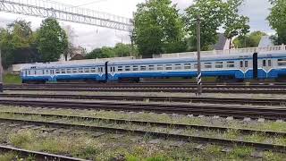 ДР1А-145 с поездом Гродно - Брузги отправляется со станции Гродно.