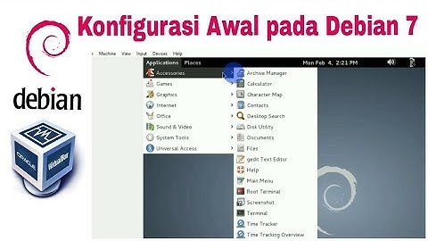Konfigurasi Interface, network, domain dan hostname pada Debian 7 dengan  Oracle VM VirtualBox #2