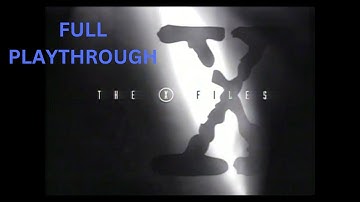 The X-Files game playthrough - PS1 version No commentary