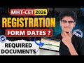 MHT-CET 2026 Registration Start Dates Expected | Required Documents For MHT-CET Registration Process